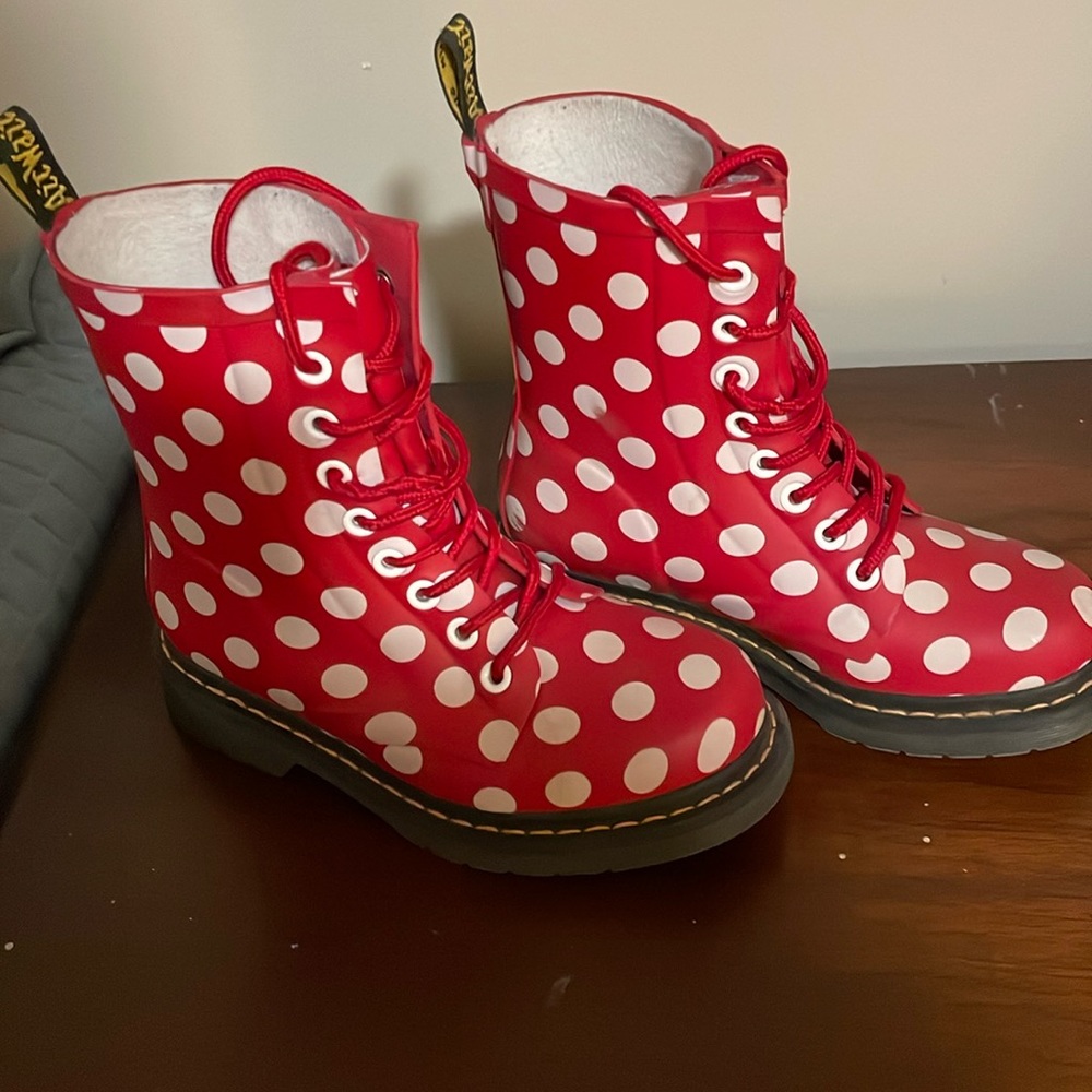 RARE Dr Martens polka dot rain boots. EU 36/UK 3 or Women’s 5